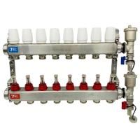Группа коллект. VIEIR 1х8х3/4" с расходомер, дренаж. кр, воздухоотвод., нерж. сталь VR113-08A