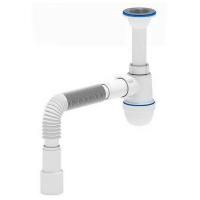 Сифон АНИ пласт д/умыв-ка/мойки бутылочный 1 1/2"x40 с гофрой 40х50 D-70мм C0515