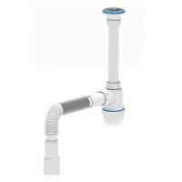 Сифон АНИ пласт д/умыв-ка бутылочный 1 1/4"x40 с гофрой 40х40/50 D-65мм C1015