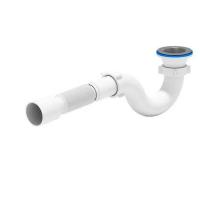 Сифон АНИ пласт д/поддона трубный 1 1/2"x50/40 с гофрой 40х50 D-70мм E115