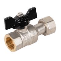 Кран шаровой латунный LD Pride 47.15.В-НкГк.Б Ду15 Ру40 с накидной гайкой (с биркой)