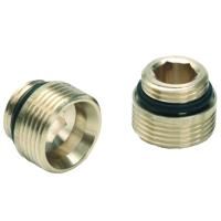 К-т двух резьбозажим. нипелей с нар.резьбой 1/2х3/4 (латунь)