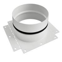 Соединение коллектора - плоскоканального воздуховода 160 мм (белый)