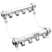 Коллектор распределительный REHAU HLV на 5 групп нерж. сталь