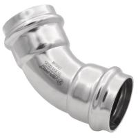 Уголок VIEIR 45 град. вн/вн нерж. сталь 15×15 VER-PRO (100/5)