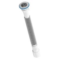 Сифон АНИ пласт д/умыв-ка с гофрой 1 1/4"x40/50 удлинен вып с нерж решёткой D-65мм G216