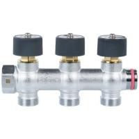 Коллектор распределительный REHAU с плавной регулировкой G 3/4 3 отвода G 3/4