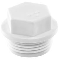 Заглушка TEBO бел. PP-R резьбовая 20x1/2" (170/1700), арт. 030090201