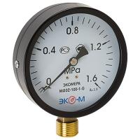 Манометр Экомера рад МД02 0-1,6МПаДк100 G1/2" ст