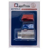 Кран CTM шар. мини для воды 1/2" г/ш флажок хром. CWMFM012