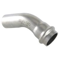 Угольник 45 из нержавеющей стали 22 внутренний-наружный Valtec, (VTi.958) (уп. 5 шт)