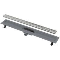 Желоб AlcaPlast Simple водоотводящий с порогами для перфорированной решетки APZ10-550M