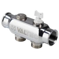Коллектор VALTEC VTc.505.SS.060504 из нерж. стали с м-о расст. вых. 50 мм 1"х3/4" 4 вых. евроконус