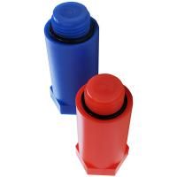 Набор цветных заглушек VALFEX 1/2" удлиненные, синий/красный (2шт/упак)