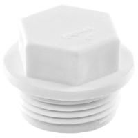 Заглушка TEBO бел. PP-R резьбовая 32x1" (60/600), арт. 030090203
