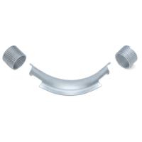 Фиксатор поворота трубы REHAU 16/90гр с кольцами, оцинк. сталь