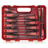 Набор отверток Milwaukee магнитных с трехгранной рукояткой в пластиковом кейсе (12шт) 4932472003