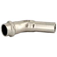 Угол-вставка Uni-Fitt 45гр. пресс 22, нерж. ст.