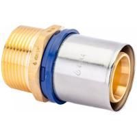 Штуцер обжимной для металлопластиковых труб Usystems MLC 40-R1 1/4"НР
