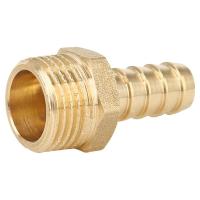 Штуцер Gappo для присоединения шланга НР латунный 1/2" x Φ14
