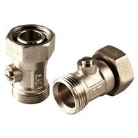 Клапаны Royal Thermo запорные нижнего подключения прямые раздельные 3/4х3/4ЕК (упак_2шт)