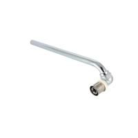 Угольник пресс Valtec VTm.281.RN.001615 с хром трубкой правый 16х15 30см