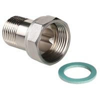 Полусгон с накидной гайкой и наружной резьбой 3/4"x3/4" ПУ, арт. VTr.613.N.0505