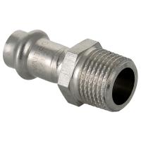 Соединитель из нержавеющей стали НР 42х1 1/2 с наружной резьбой Valtec, (VTi.901) (уп. 5 шт)