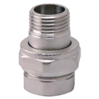 Соединитель VIEIR прямой, разъемный (американка), конусный ВН 2" никел. HJKN88