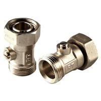 Клапаны Royal Thermo запорные нижнего подключения прямые раздельные 3/4х3/4ЕК (упак_2шт)
