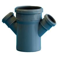 Крестовина Политэк Пайп одноплоскостная 110х50х50/45гр. ВК (40)