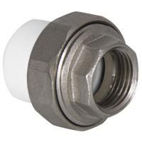 Муфта TEBO бел. PP-R комбин. разъемная (Американка) 32х 3/4" ВР O-ring