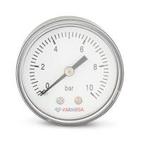 Манометр VARMEGA аксиальный 50 мм, 10 бар, 1/4", VMMT08-501002