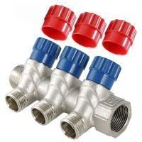Коллектор с регулировочными вентилями 3 выхода 1" * 1/2" (VTc.560.N) (Valtec)