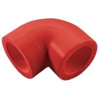 Угольник ПП AntiFire 90гр D125 Red 034484
