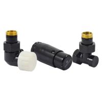 Комплект трехосевой SCHLOSSER STANDARD MINI 1/2" левый, Ral 9005, с термоголовкой MINI M30x1,5