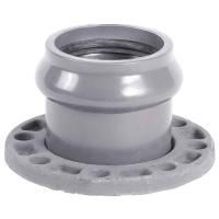 Патрубок ХЕМКОР раструбный с металлическим фланцем 110х100 мм