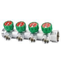 Коллектор регулирующий VARMEGA VM14634, 1", на 4 выхода 3/4"ЕК, хромированный