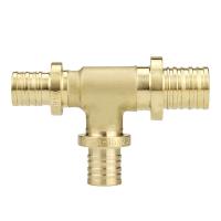 Тройник VARMEGA Slide-fit переходной 32x25x25 аксиальный, латунь, VM50573