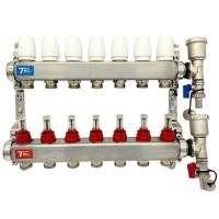 Группа коллект. VIEIR 1х7х3/4" с расходомер, дренаж. кр, воздухоотвод., нерж. сталь VR113-07A