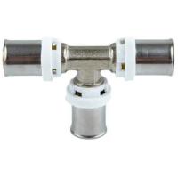 Тройник STI пресс латунь никель ДН 16