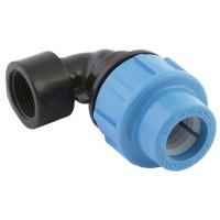 Отвод Джилекс ПНД с внутренней резьбой 20х1/2" (30 шт. в уп.)