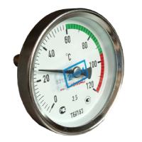 Термометр биметаллический осевой Дк63 L-50мм G1/2" 120C