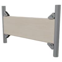 Пластина монтажная ХОММЕТ для крепления доп. элементов, 580 х 200 мм