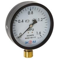 Манометр Экомера рад МД02 0-1,6МПаДк100 G1/2" ст