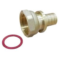 Муфта VARMEGA Slide-fit переходная (переходник) с накидн. гайкой, 16х1/2", латунь, VM51811