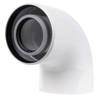 Отвод коаксиальный Royal Thermo 60/100, 90 гр. M/F для конденсационных котлов