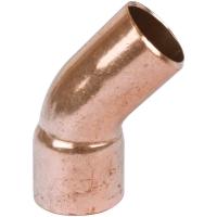 Полуотвод HAILIANG медный 45гр. однораструбный, 15 мм (EN1254-1)(100/800)