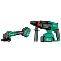 Набор аккумуляторного инструмента STALKER Kit (AG20-125 Li BL+RH20 Li BL)