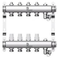 Коллектор Wester нерж. 1"-3/4 в сборе на 5 выходов с 2 заглушками, W903.5